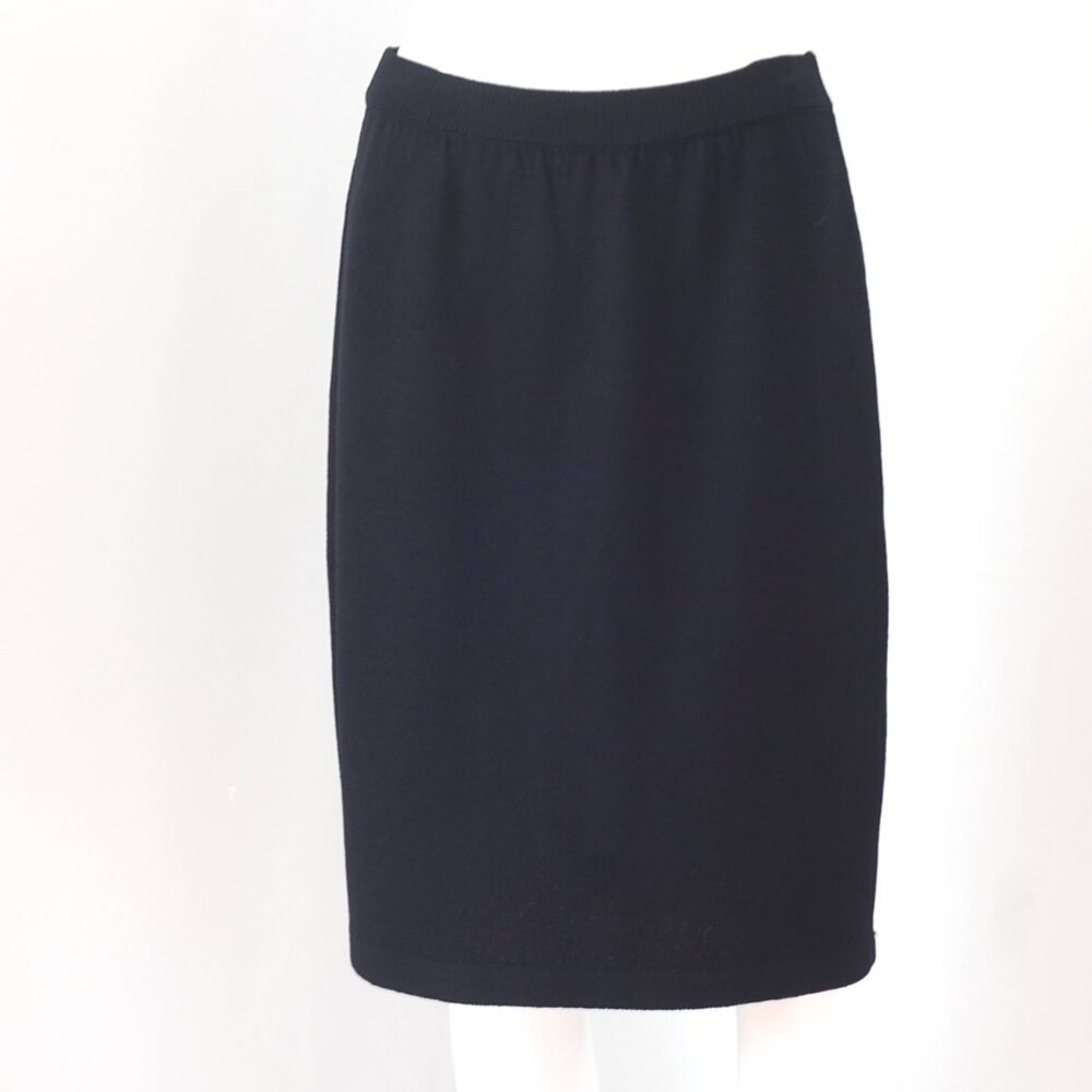St. John Basics Knit Black Pencil Skirt - USA